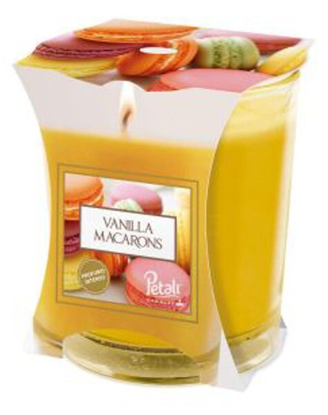 PETALI vonná svíčka ve skle Vanilla Macarons - hoření 45h