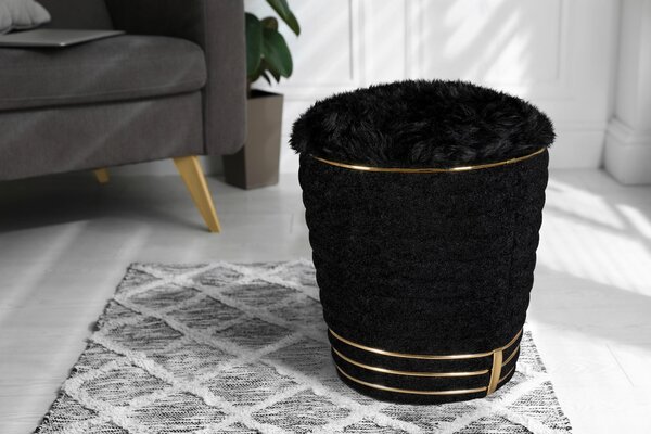 TABURET, textil, 42/50 cm MID.YOU - Taburety, Online Only