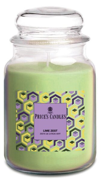Price’s Price's MAXI vonná svíčka ve skle Lime Zest - hoření 130h