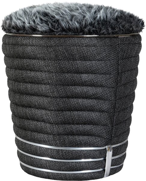 TABURET, textil, 42/50 cm MID.YOU - Taburety, Online Only