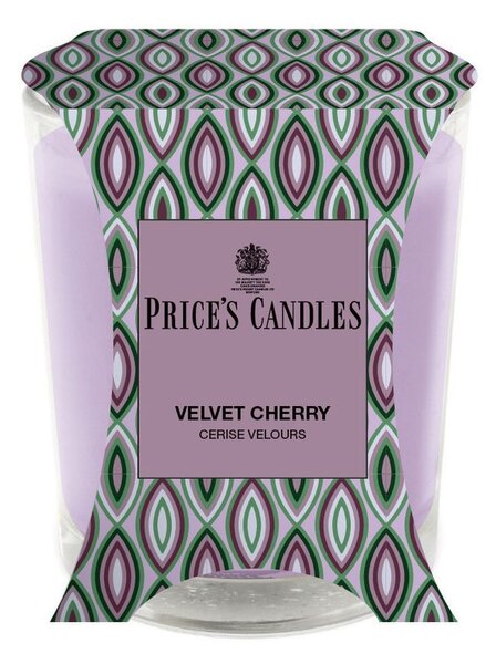 Price’s Price's vonná svíčka ve skle Velvet Cherry - hoření 45h