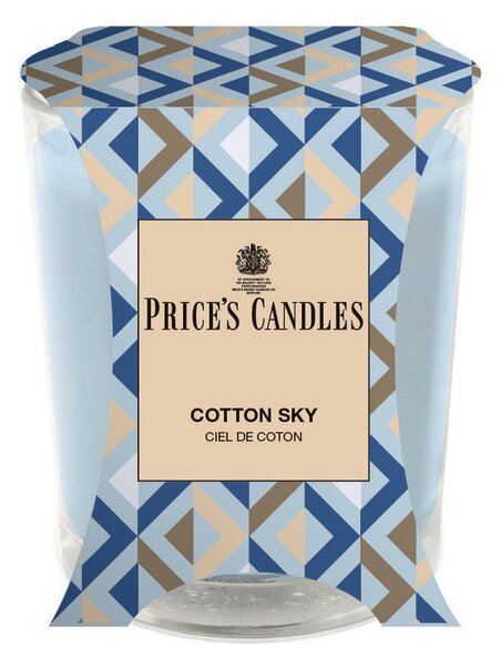 Price’s Price's vonná svíčka ve skle Cotton Sky - hoření 45h