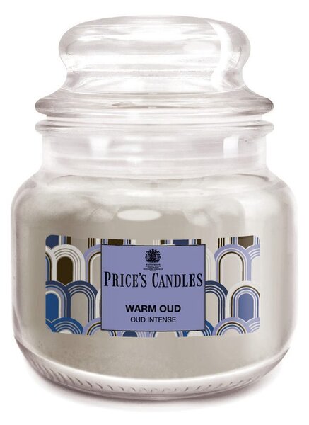 Price’s Price's MINI vonná svíčka ve skle Warm Oud - hoření 30h