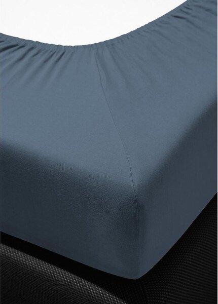 Bierbaum jersey prostěradlo šedomodrá - 180-200 x 200 cm