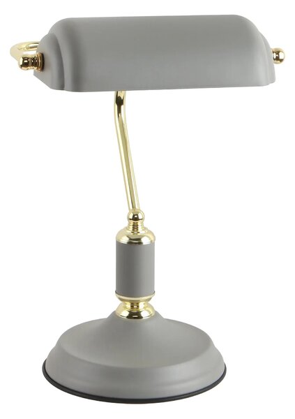 Luxusní stolní lampa Roma šedá