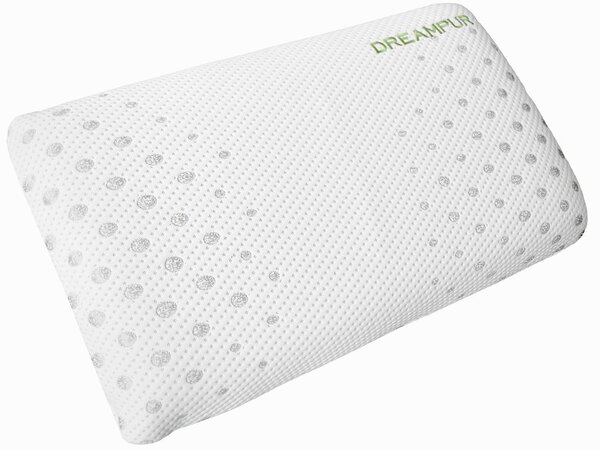 DREAMPUR Anatomický polštář DREAMPUR® z latexové pěny Grey Dots MAXI 40x70 cm