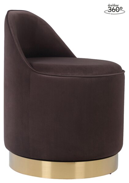 OTOČNÝ TABURET, textil, 52/68 cm MID.YOU - Taburety, Online Only