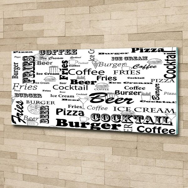Fotoobraz na skle Menu v restauraci osh-98559843