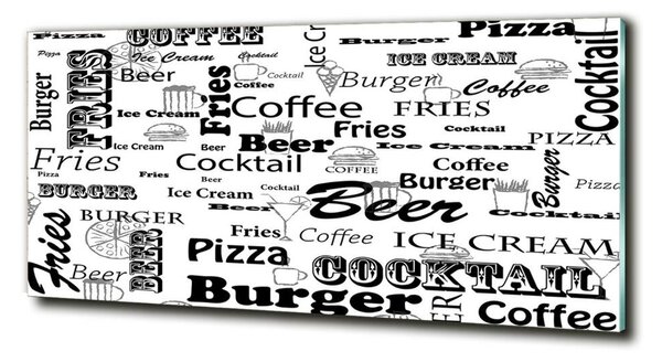 Fotoobraz na skle Menu v restauraci osh-98559843