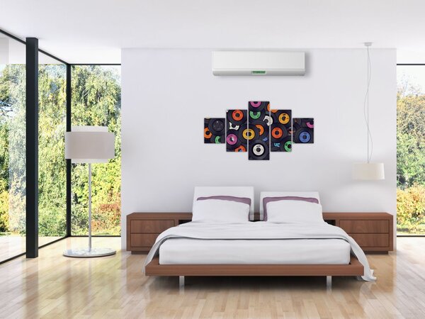 Obraz - Hudební gramofonové desky (125x70 cm)