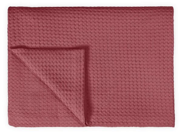 Vandyck Luxusní přehoz na postel Home Piqué waffle Wild rose - 160x250 cm