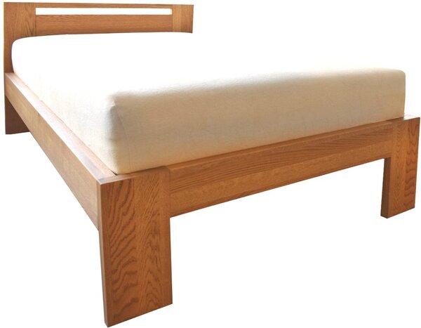 Oak´s Dubová postel Mono Klasik 4 cm masiv průběžný - 80x200 cm