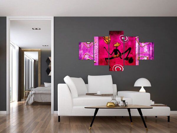 Obraz historické nástěnné malby (125x70 cm)