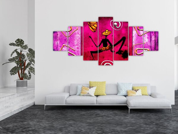 Obraz historické nástěnné malby (210x100 cm)