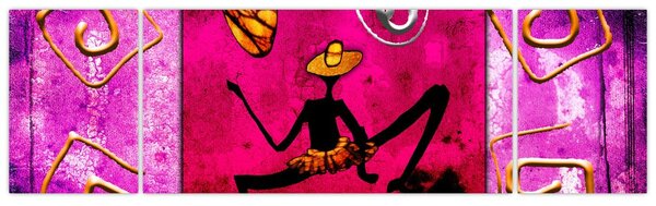 Obraz historické nástěnné malby (170x50 cm)