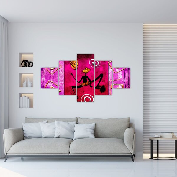 Obraz historické nástěnné malby (125x70 cm)