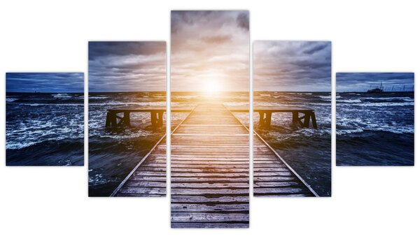 Obraz mola se sluncem (125x70 cm)