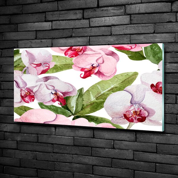 Fotoobraz na skle Růžové orchideje osh-98952398