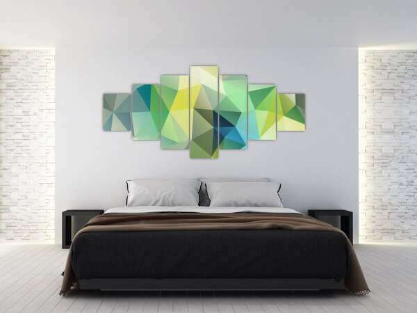 Obraz geometrické abstrakce (210x100 cm)