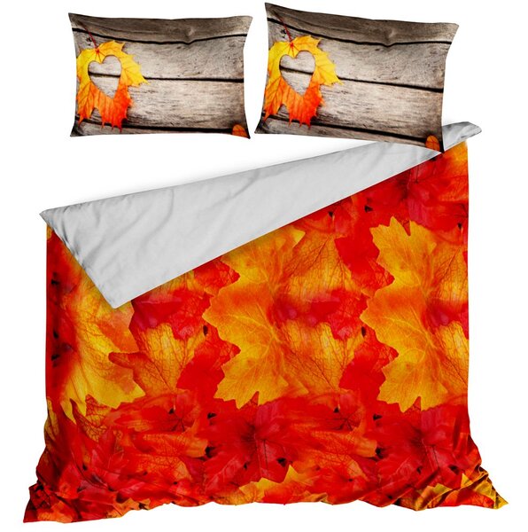 Gipetex Natural Dream 3D italské povlečení 100% bavlna Podzim - 140x200 / 70x90 cm