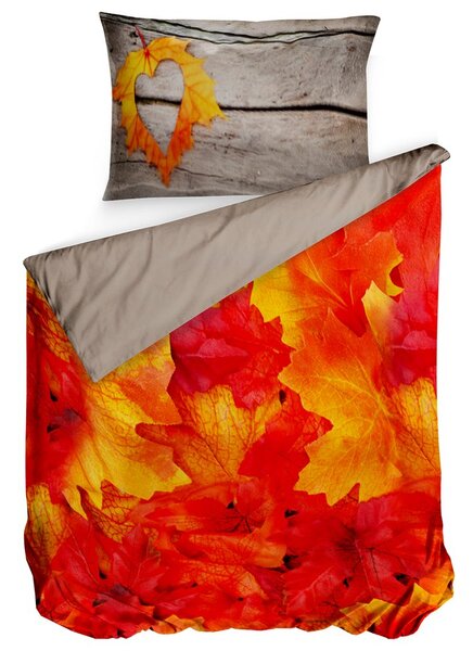Gipetex Natural Dream 3D italské povlečení 100% bavlna Podzim - 140x200 / 70x90 cm