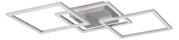 Trio Leuchten R64493187 TRAIL - Moderní LED stropní lustr s natáčecími rameny, LED 31W, 3000K, 74,5 x 35,2cm (Moderní stropní lustr s příjemnou teplou barvou světla, montura ve stříbrné barvě)