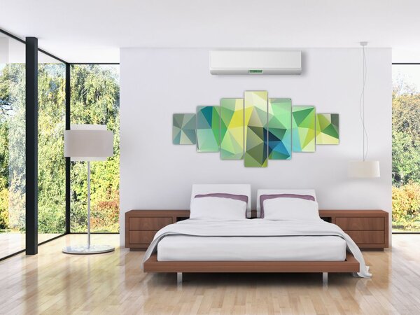 Obraz geometrické abstrakce (210x100 cm)