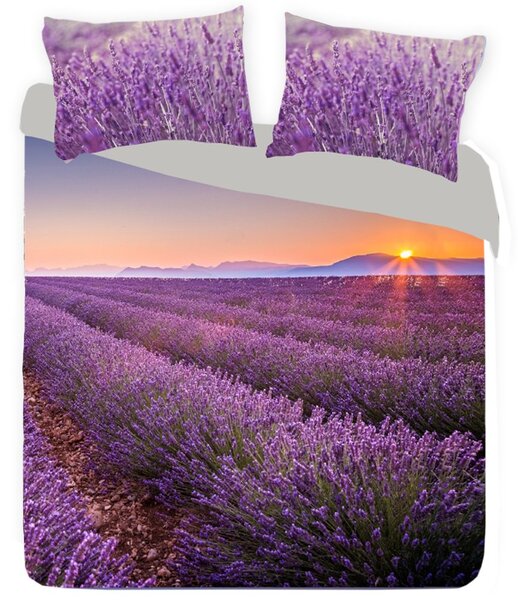 Gipetex Natural Dream 3D italské povlečení 100% bavlna Lavanda - 220x200 / 2x70x90 cm