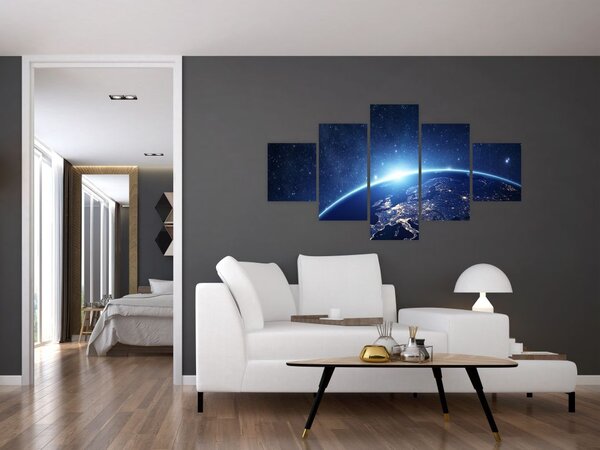Obraz planety Země (125x70 cm)