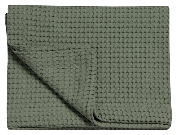 Vandyck Luxusní přehoz na postel Home Piqué waffle Earth green - 160x250 cm