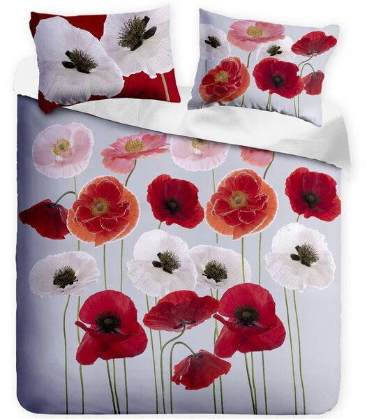 Gipetex Natural Dream 3D italské povlečení 100% bavlna Poppies - 140x200 / 70x90 cm