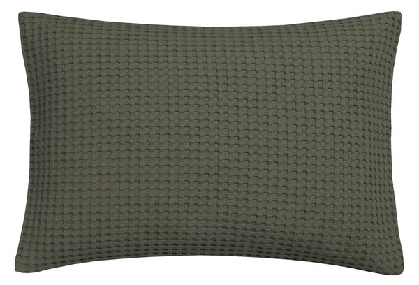 Vandyck Luxusní povlak na polštář Home Piqué waffle 40x55cm Earth green