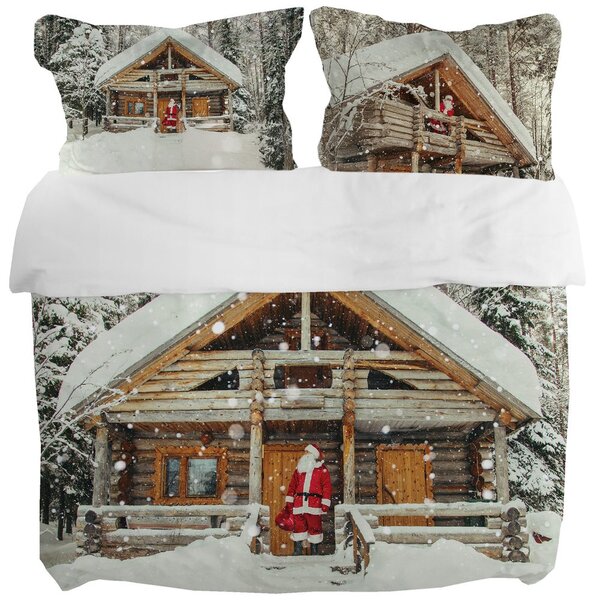 Gipetex Natural Dream 3D Italské povlečení 100% bavlna Santa - 140x200 / 70x90 cm