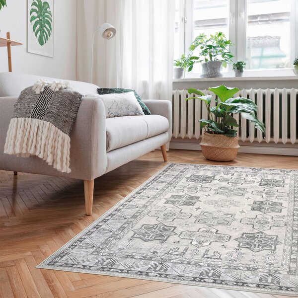 KOBEREC TKANÝ NA PLOCHO, 130/190 cm světle šedá, šedobéžová Lindorug - Online Only koberce & rohožky, Online Only