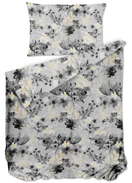 Bierbaum povlečení bavlněný satén 6475 Yellow Garden 140x200/70x90 cm