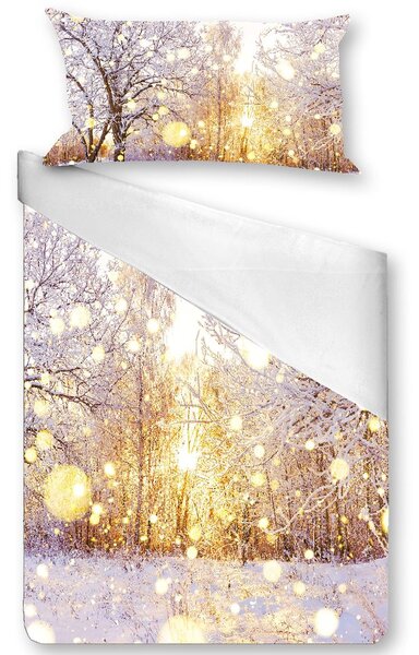 Gipetex Natural Dream 3D Italské povlečení 100% bavlna Alba - 140x200 / 70x90 cm