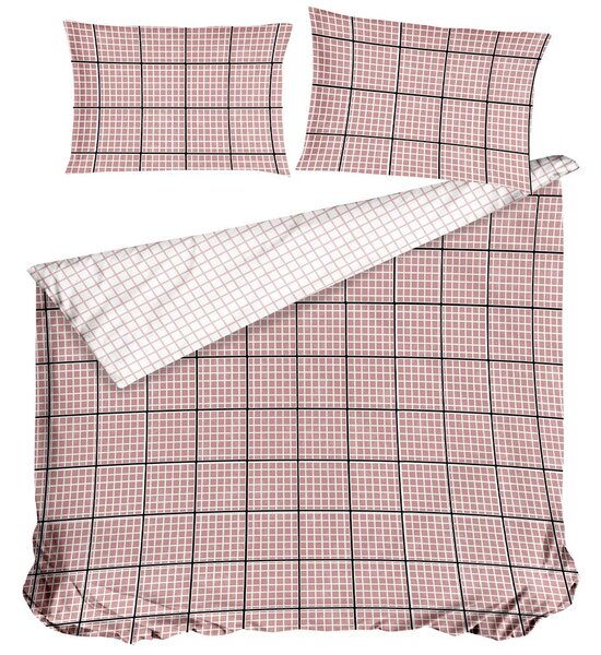Cottonbox povlečení 100% bavlněné renforcé Rony pink - 140x200 / 70x90 cm