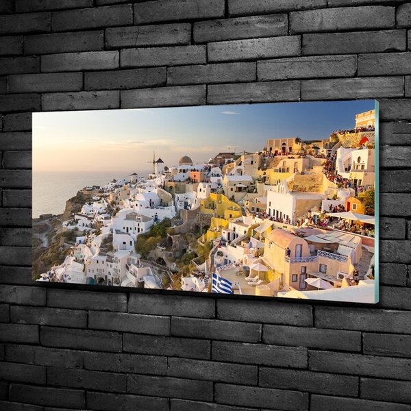 Foto obraz skleněný horizontální Santorini Řecko osh-99648927