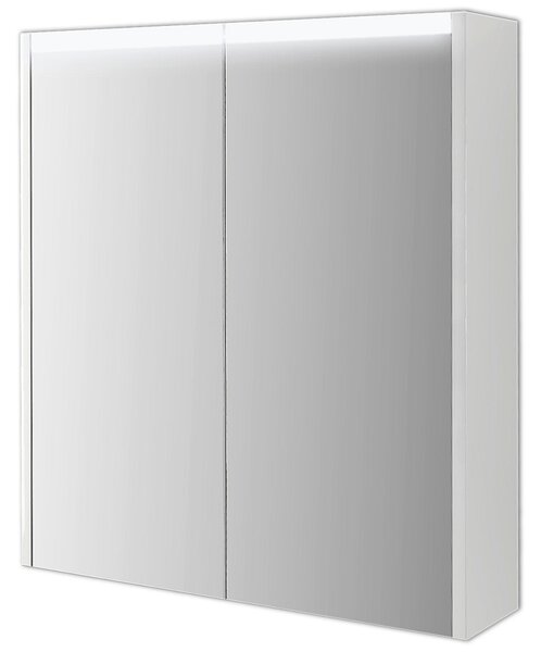 ZRCADLOVÁ SKŘÍŇKA, bílá, 60/67/15 cm Welnova - Koupelnové série
