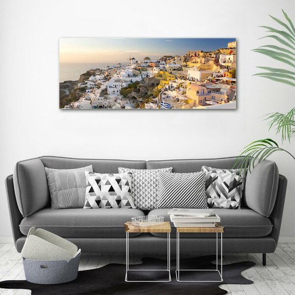 Foto obraz skleněný horizontální Santorini Řecko osh-99648927