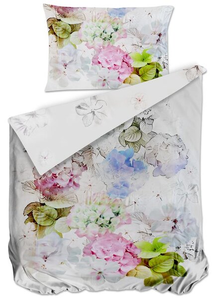 Bierbaum povlečení bavlněný satén 5019D Hydrangea 140x200/70x90 cm