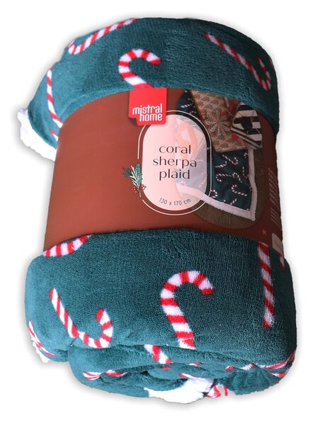 Mistral home Pléd Mistral Home beránek Candy Cane 130x170 cm