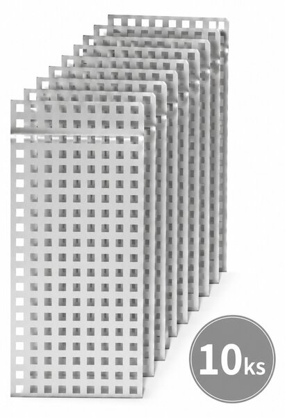 Dárkový sáček stříbrný papírový – 12 × 22,5 cm set 10 ks 8796103