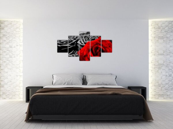 Obraz - Květy růží (125x70 cm)