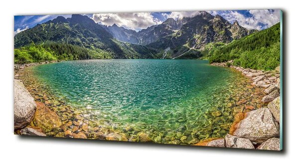 Foto obraz fotografie na skle Jezero v horách osh-99700866