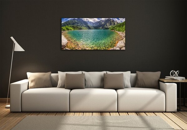 Foto obraz fotografie na skle Jezero v horách osh-99700866