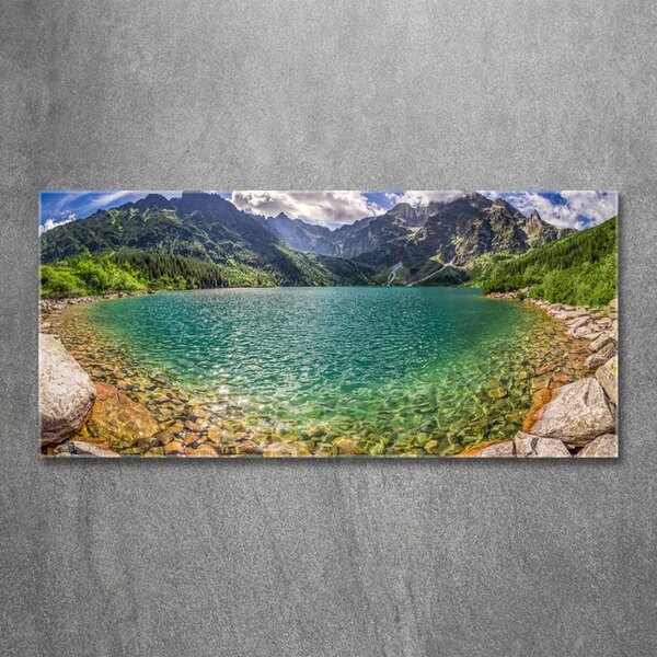 Foto obraz fotografie na skle Jezero v horách osh-99700866