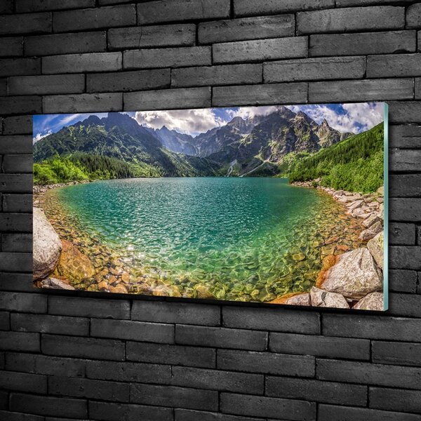 Foto obraz fotografie na skle Jezero v horách osh-99700866