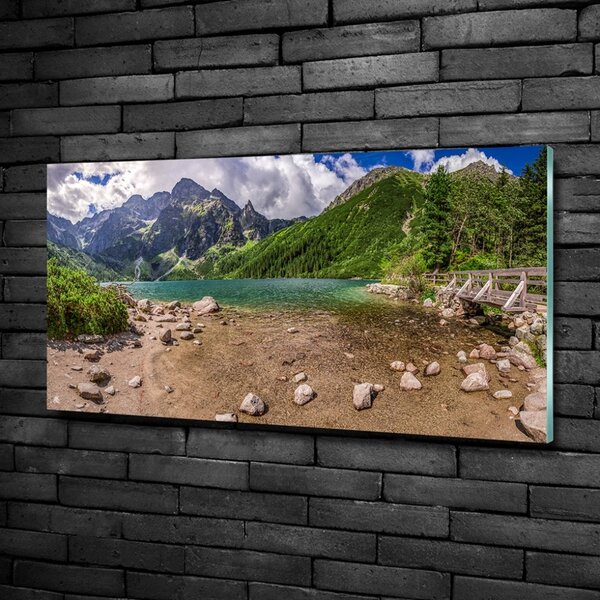 Foto-obraz fotografie na skle Jezero v horách osh-99700952