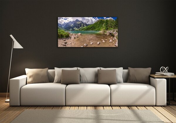 Foto-obraz fotografie na skle Jezero v horách osh-99700952